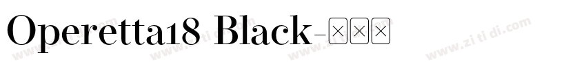 Operetta18 Black字体转换